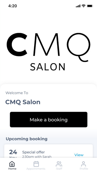 Emulate iPhone app CMQ Salon using MyAndroid Emulate iPhone app CMQ Salon using MyAndroid