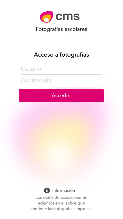 Emulate iPhone app CMS Fotografía using MyAndroid