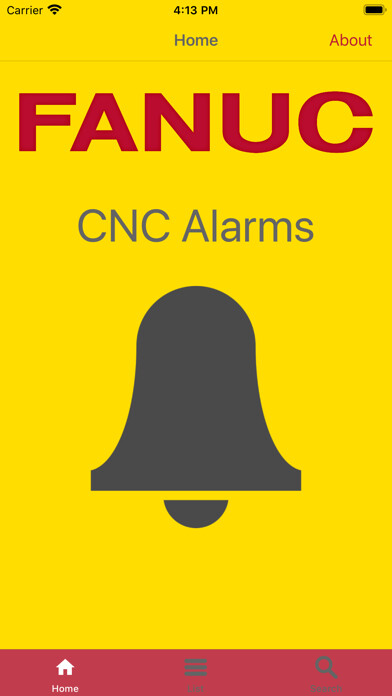 Emulate iPhone app CNC Alarm Tool using MyAndroid