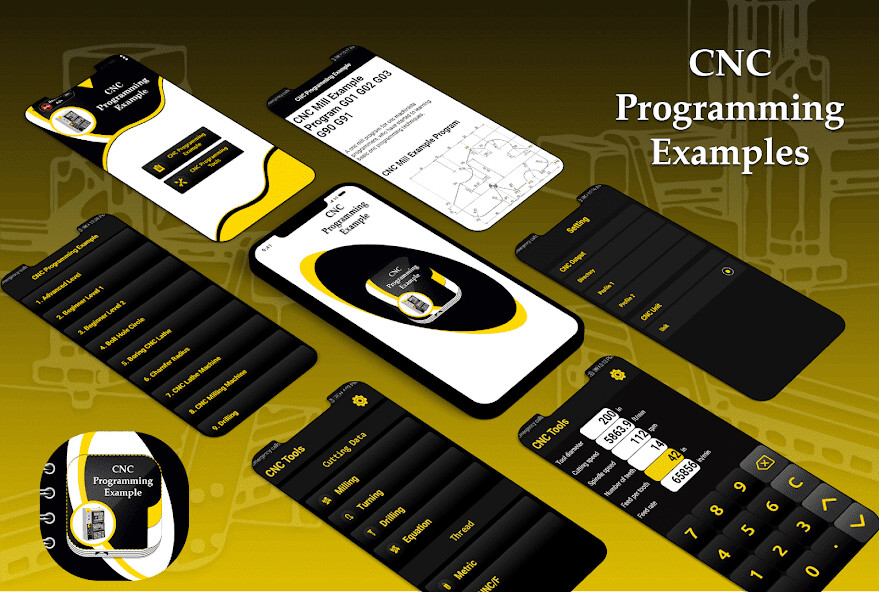 Run android online APK CNC Programming Example from MyAndroid or emulate CNC Programming Example using MyAndroid