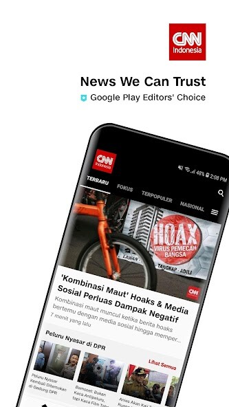 Run android online APK CNN Indonesia - Berita Terkini from MyAndroid or emulate CNN Indonesia - Berita Terkini using MyAndroid