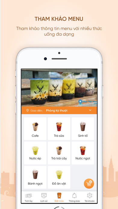 Emulate iPhone app CNQ Coffee using MyAndroid
