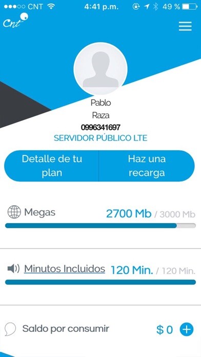 Emulate iPhone app CNT Móvil using MyAndroid Emulate iPhone app CNT Móvil using MyAndroid