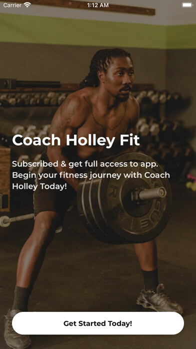Emulate iPhone app Coach Holley Fit using MyAndroid