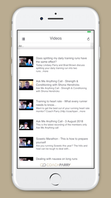 Emulate iPhone app Coach Parry using MyAndroid