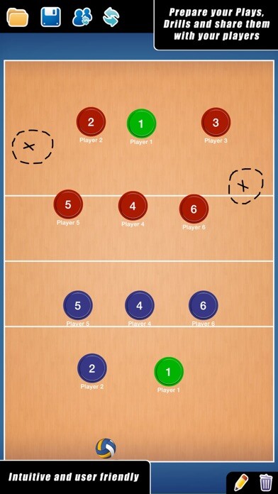 Emulate iPhone app Coach Tactic Board: Volley++ using MyAndroid