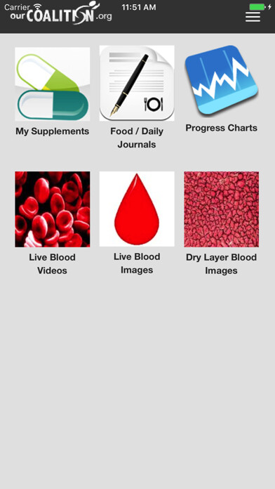Emulate iPhone app Coalition For Health Education Mobile App using MyAndroid