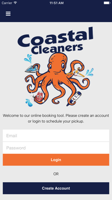 Emulate iPhone app Coastal Cleaners using MyAndroid Emulate iPhone app Coastal Cleaners using MyAndroid