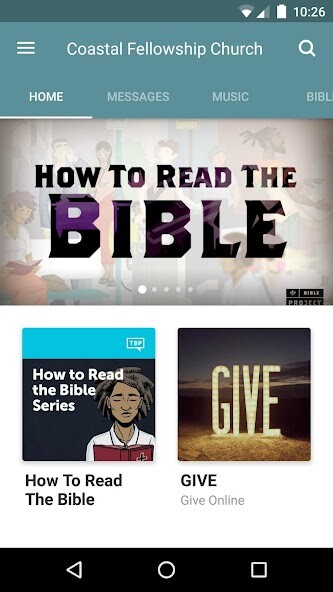 Emulate iPhone app Coastal Fellowship Church using MyAndroid Emulate iPhone app Coastal Fellowship Church using MyAndroid
