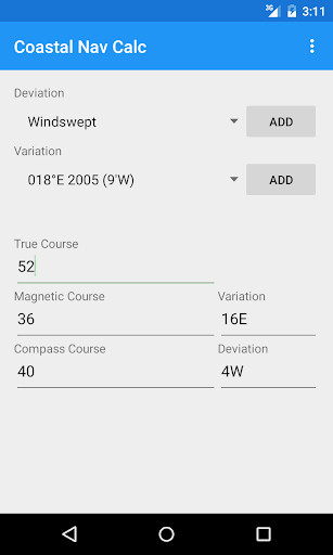 Run android online APK Coastal Nav Calculator from MyAndroid or emulate Coastal Nav Calculator using MyAndroid
