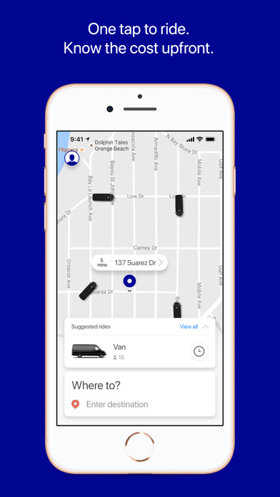 Emulate iPhone app Coast.Cab passenger app using MyAndroid