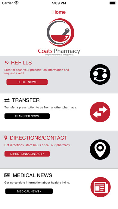 Emulate iPhone app Coats Pharmacy by Vow using MyAndroid Emulate iPhone app Coats Pharmacy by Vow using MyAndroid