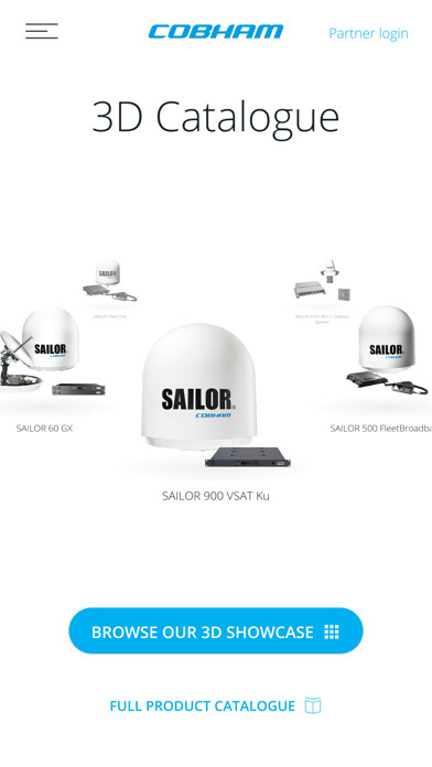 Emulate iPhone app Cobham SATCOM 3D Catalogue using MyAndroid