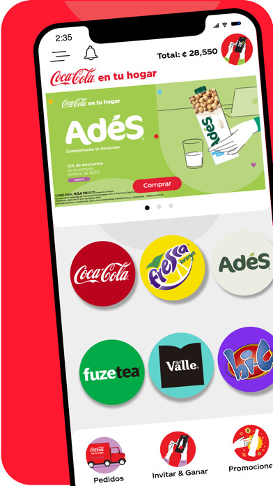 Emulate iPhone app Coca-Cola en tu hogar using MyAndroid