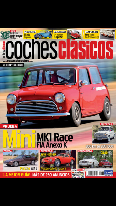 Emulate iPhone app Coches Clásicos revista using MyAndroid