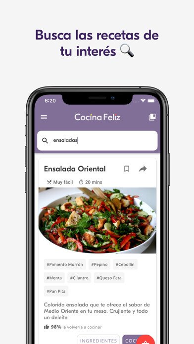 Emulate iPhone app Cocina Feliz using MyAndroid Emulate iPhone app Cocina Feliz using MyAndroid