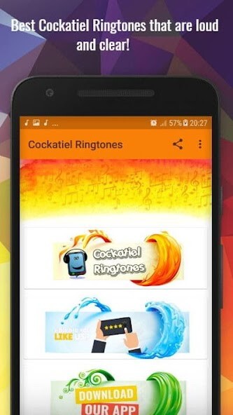 Run android online APK Cockatiel Ringtones from MyAndroid or emulate Cockatiel Ringtones using MyAndroid