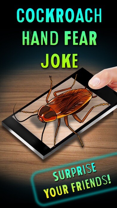 Emulate iPhone app Cockroach Hand Fear Joke using MyAndroid