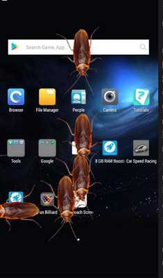 Emulate Android APK Cockroach Prank On Screen Emulate Android APK Cockroach Prank On Screen