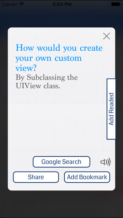 Emulate iPhone app Cocoa Touch Interview Questions using MyAndroid