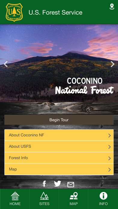 Emulate iPhone app Coconino National Forest using MyAndroid Emulate iPhone app Coconino National Forest using MyAndroid