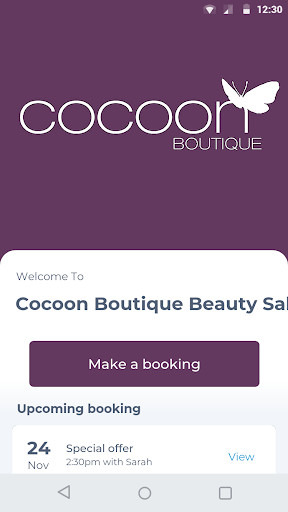 Run android online APK Cocoon Boutique Beauty Salon from MyAndroid or emulate Cocoon Boutique Beauty Salon using MyAndroid