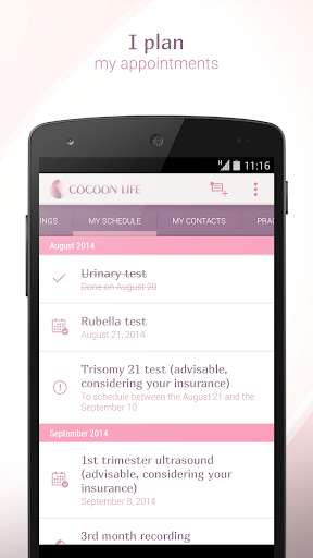 Emulate Android APK COCOON LIFE Pregnancy