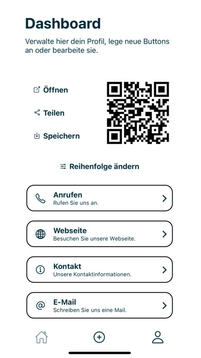 Emulate iPhone app Codea: Digitale Visitenkarte using MyAndroid