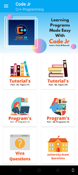 Run android online APK Code Jr : C++ Programming App from MyAndroid or emulate Code Jr : C++ Programming App using MyAndroid