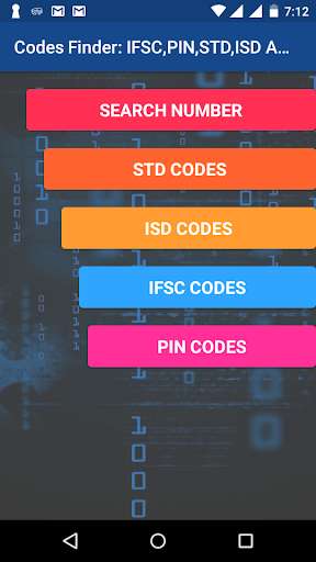 Run android online APK Codes Finder: IFSC,PIN,STD And ISD from MyAndroid or emulate Codes Finder: IFSC,PIN,STD And ISD using MyAndroid Run android online APK Codes Finder: IFSC,PIN,STD And ISD from MyAndroid or emulate Codes Finder: IFSC,PIN,STD And ISD using MyAndroid