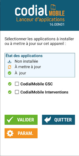 Run android online APK Codial Mobile Installateur V16 from MyAndroid or emulate Codial Mobile Installateur V16 using MyAndroid