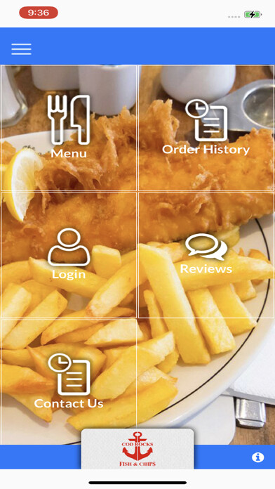 Emulate iPhone app COD Rocks Fish & Chips Welling using MyAndroid