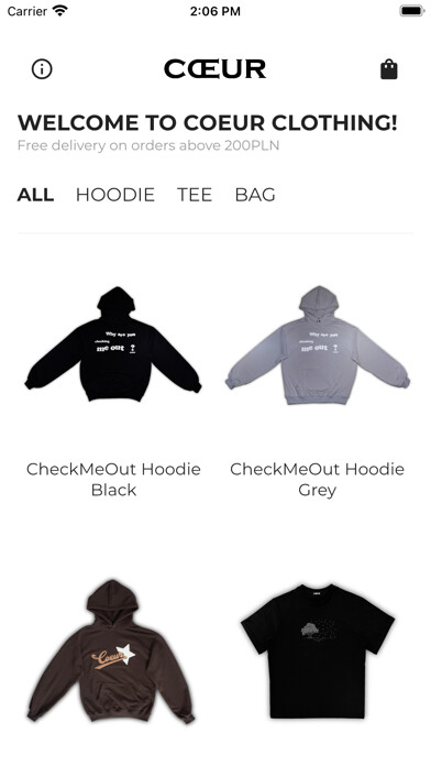 Emulate iPhone app Coeur Clothing using MyAndroid Emulate iPhone app Coeur Clothing using MyAndroid