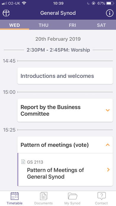 Emulate iPhone app CofE General Synod using MyAndroid Emulate iPhone app CofE General Synod using MyAndroid