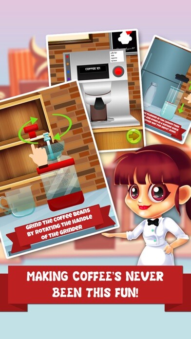 Emulate iPhone app Coffee Dessert Making Salon - food maker games & candy ice cream make for kids! using MyAndroid
