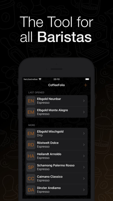 Emulate iPhone app CoffeeFolio - Your Recipes using MyAndroid Emulate iPhone app CoffeeFolio - Your Recipes using MyAndroid