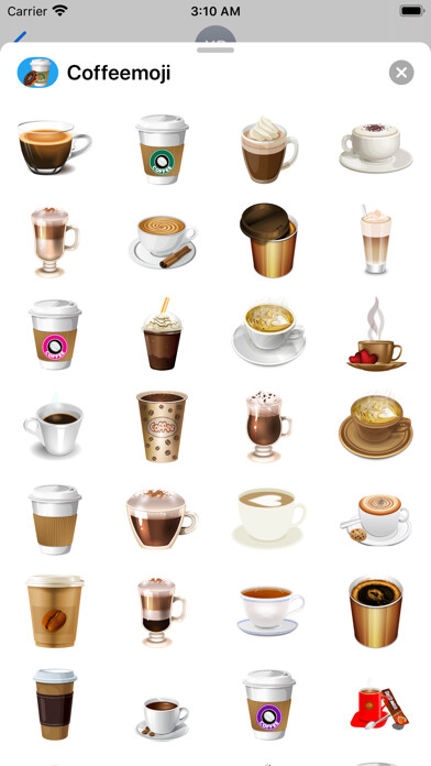 Emulate iPhone app Coffeemoji Stickers using MyAndroid Emulate iPhone app Coffeemoji Stickers using MyAndroid
