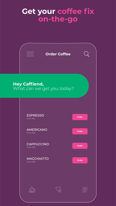 Emulate iPhone app Coffee Monster: Order Ahead using MyAndroid