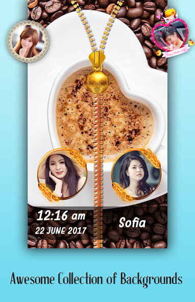Run android online APK Coffee Zipper Lock Screen from MyAndroid or emulate Coffee Zipper Lock Screen using MyAndroid