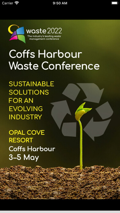 Emulate iPhone app Coffs Waste Conference 2022 using MyAndroid