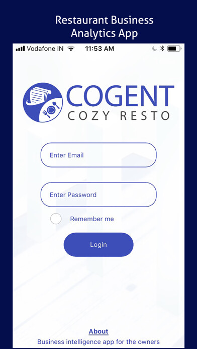 Emulate iPhone app COGENT Cozy Resto Analytics using MyAndroid Emulate iPhone app COGENT Cozy Resto Analytics using MyAndroid