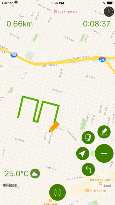 Emulate iPhone app Cognizant® Walk and Draw using MyAndroid