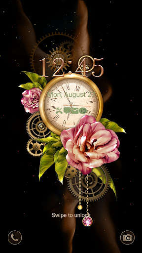 Run android online APK COGUL HD/4K Wallpaper - Vintage Flower Clock from MyAndroid or emulate COGUL HD/4K Wallpaper - Vintage Flower Clock using MyAndroid