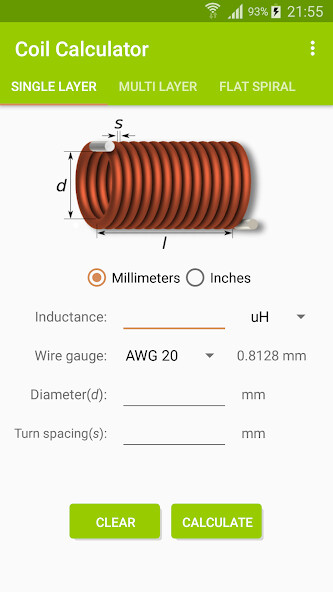 Run android online APK Coil calculator from MyAndroid or emulate Coil calculator using MyAndroid