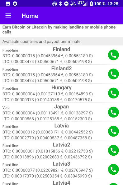 Run android online APK CoinByCall - Earn Bitcoin and  from MyAndroid or emulate CoinByCall - Earn Bitcoin and  using MyAndroid