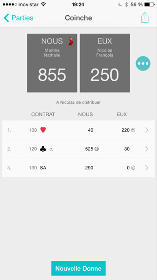 Emulate iPhone app Coinchette - compteur de points à la Belote, Coinche et Contrée using MyAndroid Emulate iPhone app Coinchette - compteur de points à la Belote, Coinche et Contrée using MyAndroid