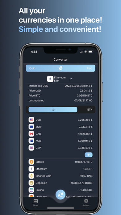 Emulate iPhone app Coin Converter: Crypto XE calc using MyAndroid Emulate iPhone app Coin Converter: Crypto XE calc using MyAndroid
