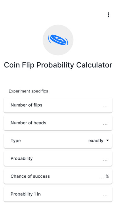 Emulate iPhone app Coin Flip Probability using MyAndroid