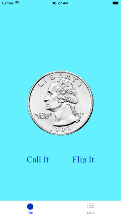 Emulate iPhone app Coin Flip with Stats using MyAndroid Emulate iPhone app Coin Flip with Stats using MyAndroid