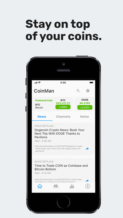 Emulate iPhone app CoinMan - All things Crypto using MyAndroid Emulate iPhone app CoinMan - All things Crypto using MyAndroid